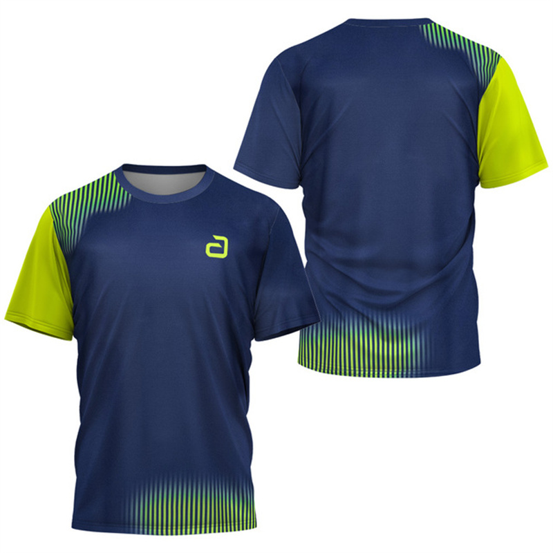 Table Tennis Xu Xin - Men Table Tennis T-Shirt Undercurrent Pattern