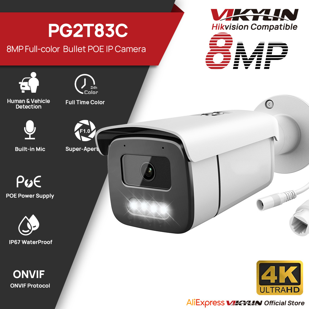 Table Tennis World - Vikylin 8MP Full Color Night Vision