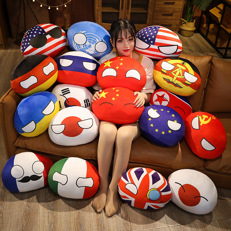 1PC 10CM Country Ball Plush To - Table Tennis France 评论和价格