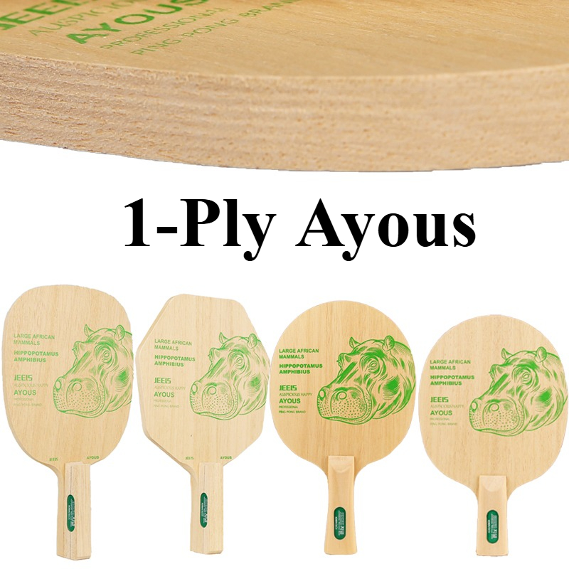 JEELS Green Hippo 1 Ply Ayous  - Table Tennis Blade 评论和价格