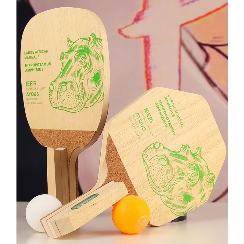 JEELS Green Hippo 1 Ply Ayous  - Table Tennis Blade 评论和价格