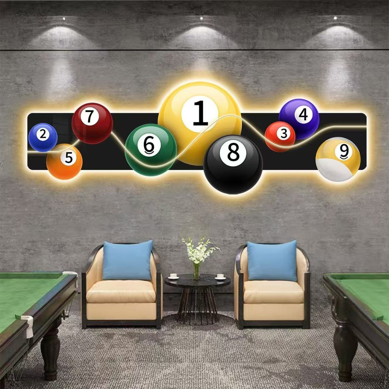 Billiards Hall Decoration Pain - Table Tennis No 1 评论和价格