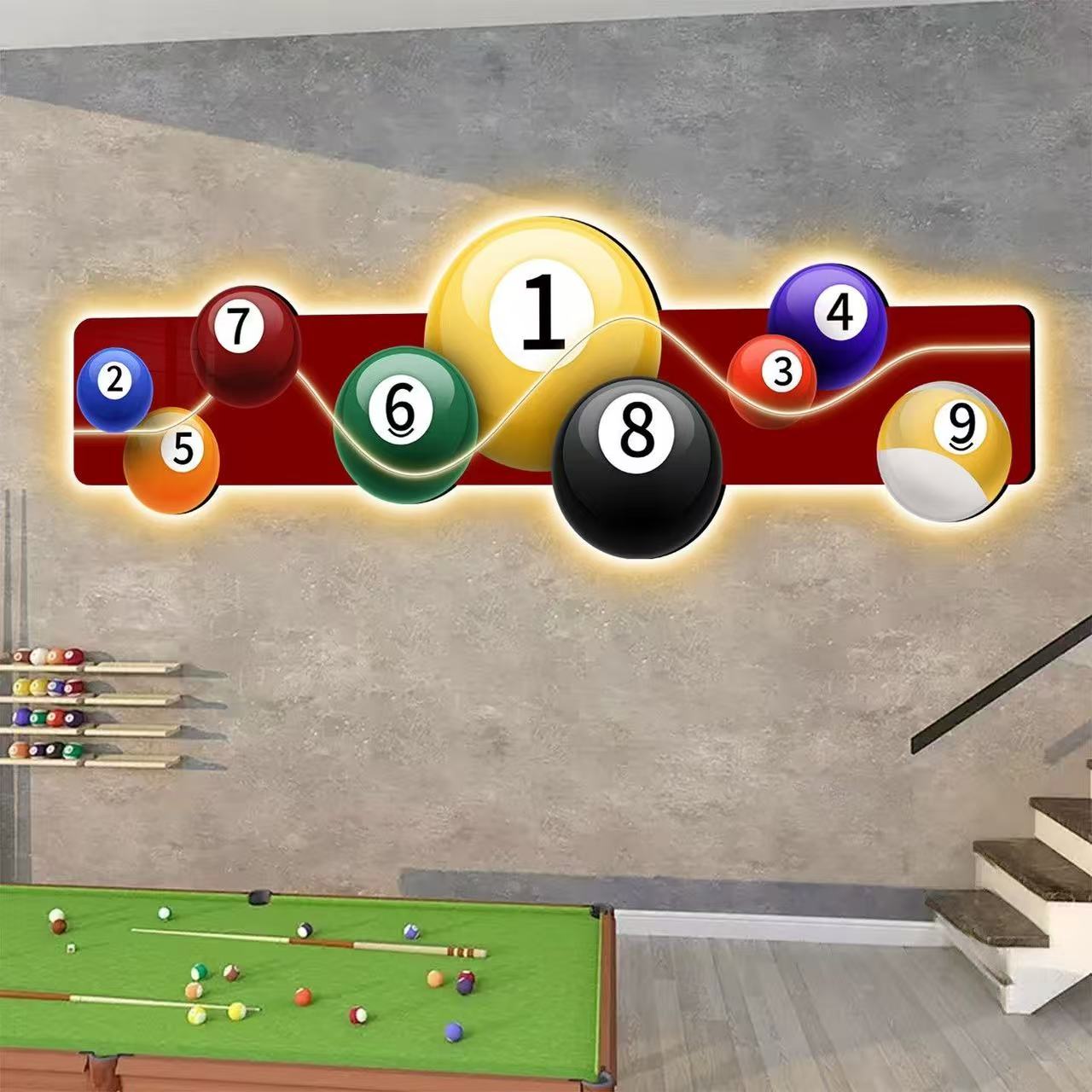 Billiards Hall Decoration Pain - Table Tennis No 1 评论和价格