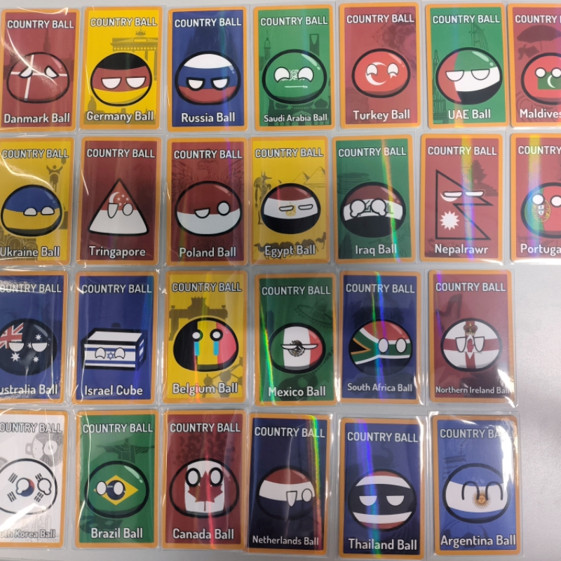 5pcs Countryballs Card Doll UK - Table Tennis France 评论和价格