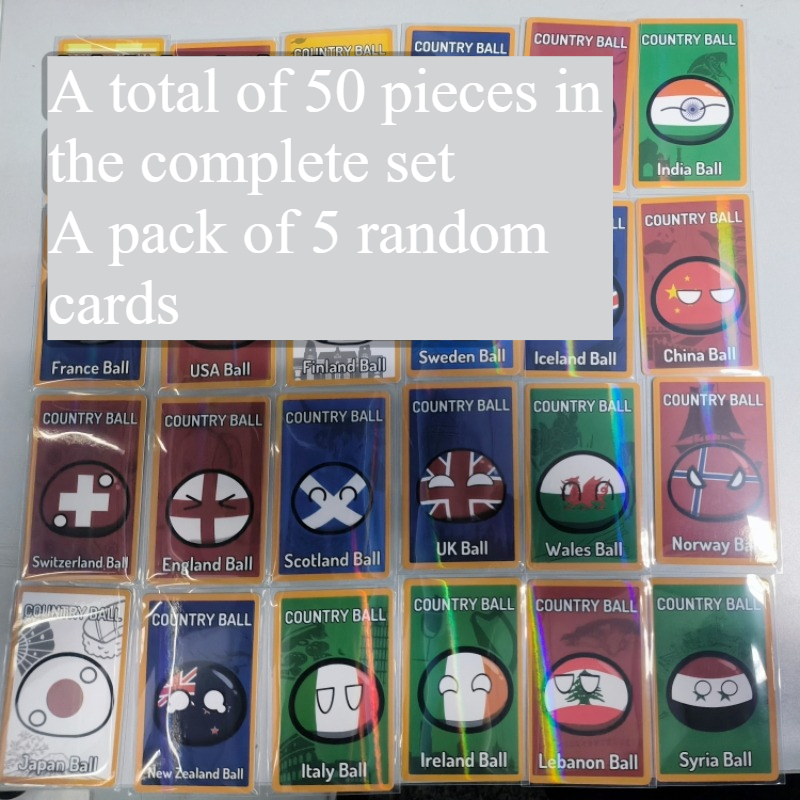 5pcs Countryballs Card Doll UK - Table Tennis France 评论和价格