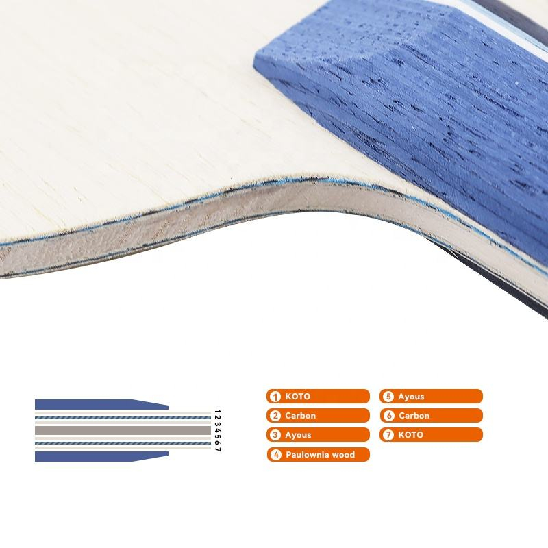 1PCS Blue Carbon Fiber Table T - Table Tennis Blade 评论和价格