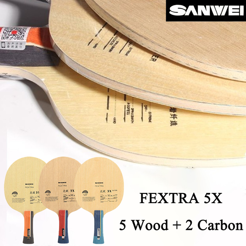 SANWEI FEXTRA 5X Blue/Yellow A - Table Tennis Blade 评论和价格