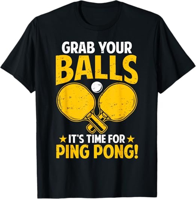 Full Print Ping Pong Tshirts F - Table Tennis Daily 评论和价格